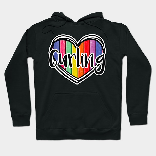 Curling boy or girl Hoodie by SerenityByAlex